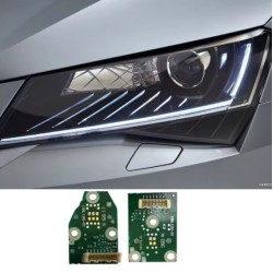 Ремонтен комплект за фар (дневни светлини и платки )  Skoda Superb 3 2015-2019