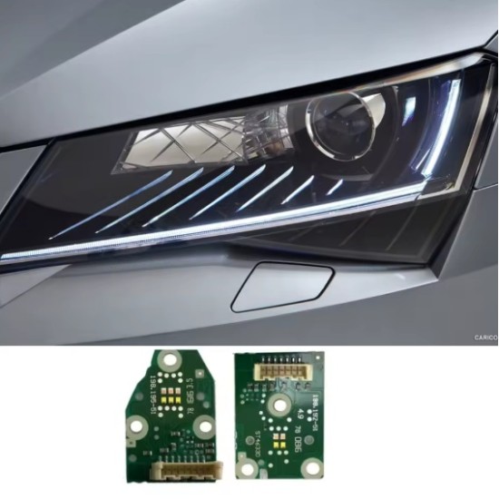 Ремонтен комплект за фар (дневни светлини и платки )  Skoda Superb 3 2015-2019