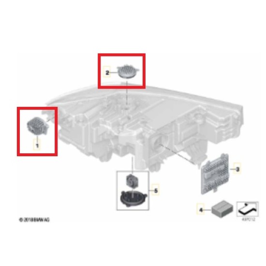 Платка модул дневни светлини , ангелски очи BMW X7 G07 2019-2021