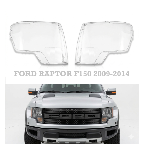 Комплект стъкла за фарове/ капаци за фар Ford Raptor F150 2009-2014