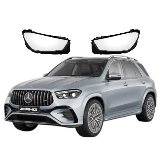 Стъкла за фар Mercedes GLE W167 2023-2025, Капаци за фарове GLE W167 Фейслифт