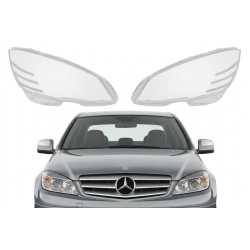 Стъкла за фар Mercedes C класа W204, S204 2007-2011, Капаци за фарове W204 Преди фейса 