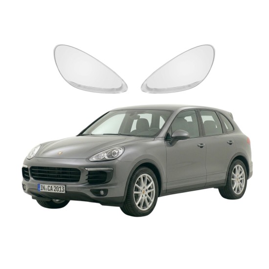 Стъкла за фар Porsche Cayenne 92A 2010-2014 , Капаци за фар Cayenne 92A 