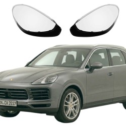 Стъкла за фар Porsche Cayenne 92A 2014-2018 Фейслифт ,Капаци за фарове Cayenne 92A FACE