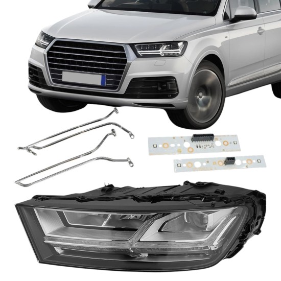 Световоди за фар (дневни светлини пръчки) и платки  Audi Q7 4M LED 2017-2019