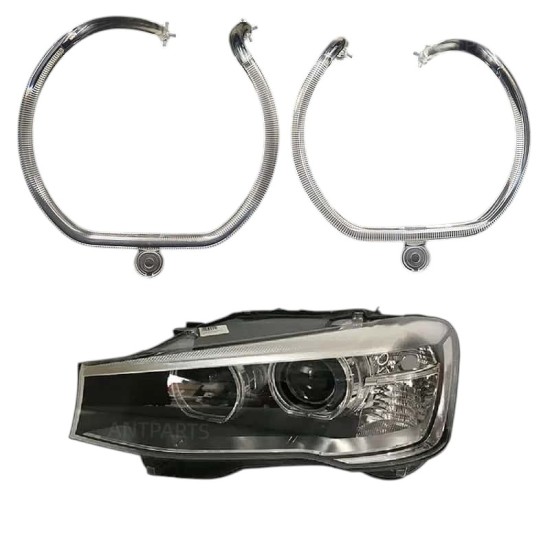 Световоди за фар ( дневни светлини - ангелски очи) BMW F25 F26 X3 X4 LCI  2014-2017 XENON