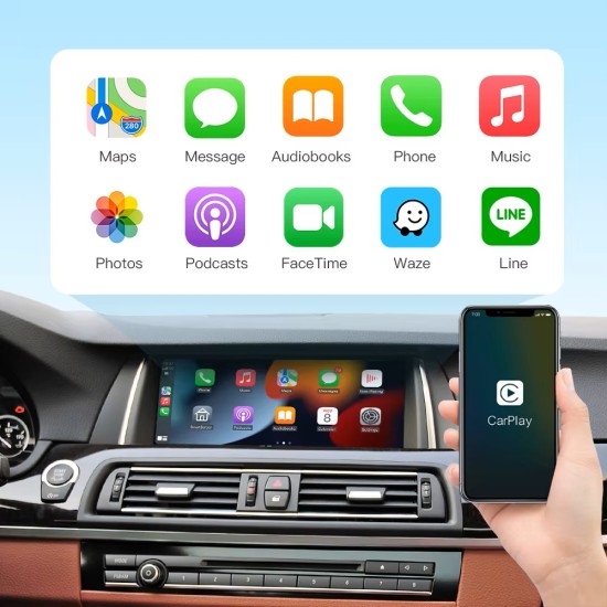 Модул Apple Carplay/Android Auto за BMW CICI system 2008-2012  E90/E91/E92/E93 E70/E71 E60/E61 E81/E82 /E87/E88  F01/F02 F10/F11/F07 F25