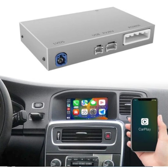Безжичен Apple Carplay /Android Auto модул за Volvo XC60 V40 V40 2015-2018 7 инчов дисплей